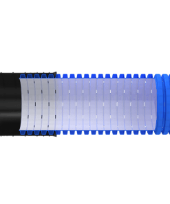 Dräneringsslang genomskärning