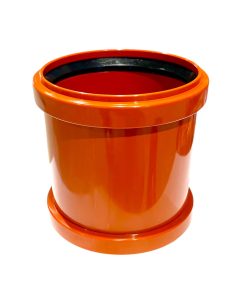 Skjutmuff dim 110mm i PP plast. Passar till alla rör och delar i dim 110.