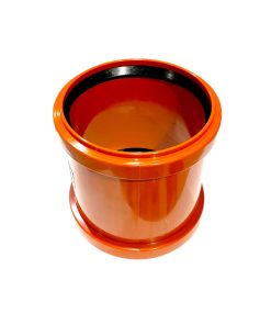 Skjutmuff dim 110mm i PP plast. Passar till alla rör och delar i dim 110.