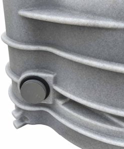 4evergreen markbädd på burk 110mm utlopp placerad 270mm från botten