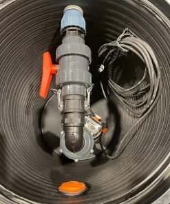 avloppspumpstation med tuggerpump ventil