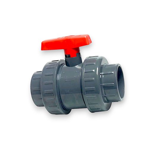Pool PVC kulventil med limkoppling dimension 50mm