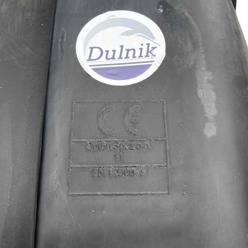 CE-märkning på Delfin Premium slamavskiljare.