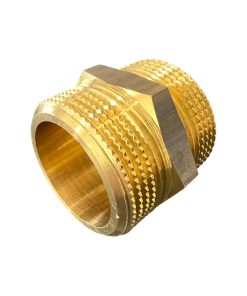 Sexkantsnippel i Mässing