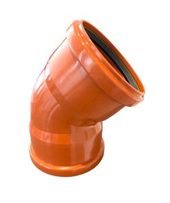 Mark Böj 110x45° Dubbelmuffad PP