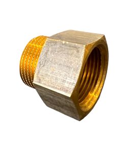Mässingsnippel med invändig och utvändig gänga. För tappvatten och värmesystem. Tryckklass: PN16
