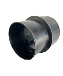 För övergång från t.ex. dräneringsrör till avloppsrör. Är 130mm lång. Kan även användas som stuprörsövergång.