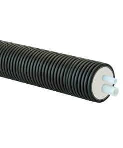 Rauheat PexFLex Plus tappvattenrör för varmvatten. Energieffektiv. Finns i många olika dimensioner. Max ledningslängd 100m. Korrugerad mantel.