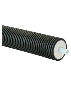 Rauheat PexFLex Plus tappvattenrör för varmvatten. Energieffektiv. Finns i många olika dimensioner. Max ledningslängd 100m. Korrugerad mantel.