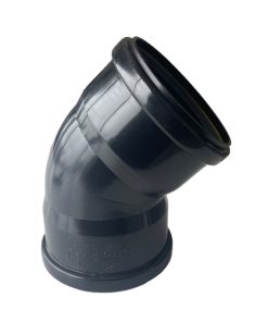 avloppsböj 110x45 dubbelmuffad svart