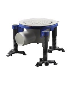 Golvbrunnsfixtur Midgård. Används vid betonbjälklag. Passar alla brunnar 130-150mm.