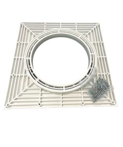 Purus Monteringsplatta för träbjälklag. Vändbar. För klinker och plastmatta. Med inbyggt fall.