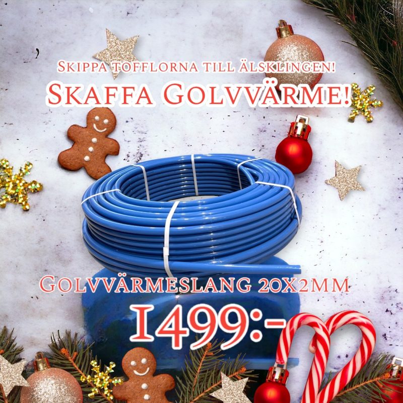 julklapp golvvärmeslang