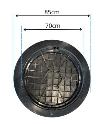 Lätt Brunnslock Plast 5 Brunnslock mått 85cm