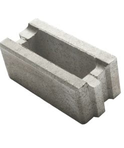 Iglo Normalblock, ihåligt för en lättare montering. Fyll med dränerat grus eller armering + betong för att bygga en hög fristående mur som klarar hög belastning. Stilren mur med raka kanter och slät yta.