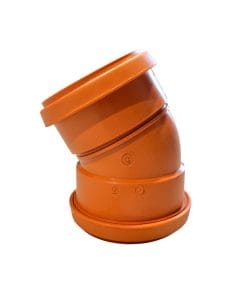 avloppsböj 110x30° dubbelmuffad