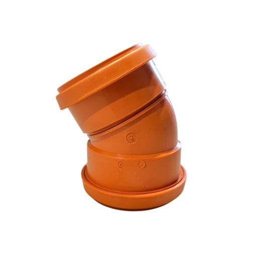 avloppsböj 110x30° dubbelmuffad