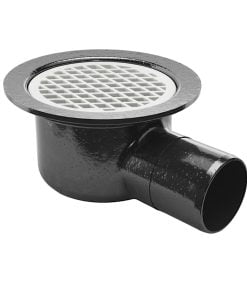 Purus Bigg Spygatt 110E är en golvbrunn med 110 sidoutlopp i betongbjälklag utan vattenlås. Spygatten levereras med automatisk klämring och plastsil. Passar tillsammans med Bolja Oljespärrinsats.