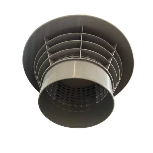 ventilationshatt grå 110mm