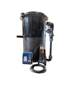 Pumpstation för avlopp med skärande tuggerpump för toalett och bdt