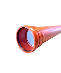 Kvalitetsrör i PP-plast. Dimension 315mmx6m med klämring och muff.