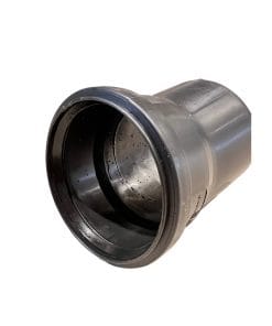 Avloppsböj 110x15° Svart Enkelmuffad