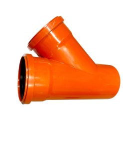 Grenrör 110/110x45° i PP plast. Kompatibla med 110mm delar och rör.