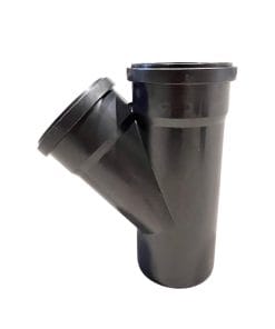 Grenrör 110x110x45° Svart