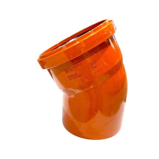 Markböj 110x30° i PP plast. Passar rör i dim 110mm.