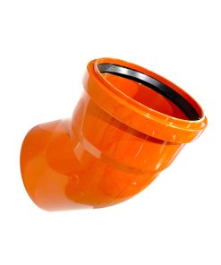 Markböj 110x45° i kvalitets PP Plast. Passar rör i dimension 110mm.