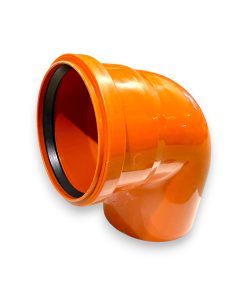 Markböj 110x90° i kvalitets PP Plast. Passar rör i dimension 110mm.