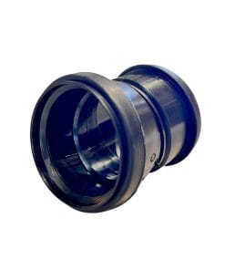 Böj avlopp 110x15° dubbelmuffad svart