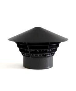 ventilationshatt svart dimension 110mm för infiltration och avlopp