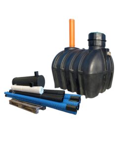 trekammarbrunn slamavskiljare med infiltration