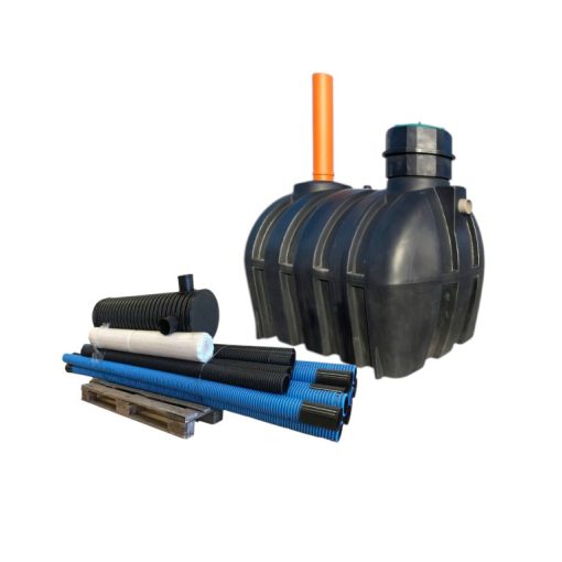 trekammarbrunn slamavskiljare med infiltration