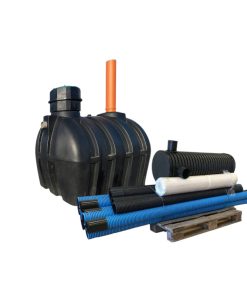 enskilt avlopp för 2st hushåll med dulnik trekammarbrunn med klassisk infiltration