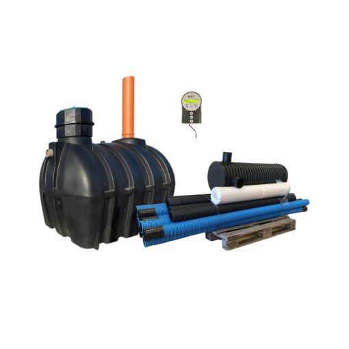 Dulnik Trekammarbrunn 5m3 + Infiltration med fosforfällning 1 trekammarbrunn och infiltration för hög skyddsnivå