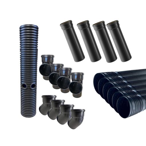 dagvatten paket till platta på mark med dagvattenbrunn