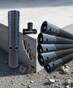 dränering rör paket för nybyggnation och källare