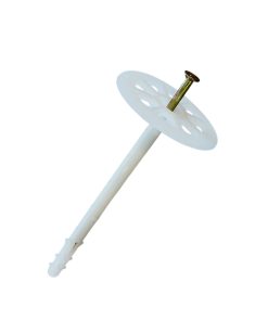 Spikplugg till att fästa dräneringsskivor med. 2-3 st per skiva. 8x142mm.